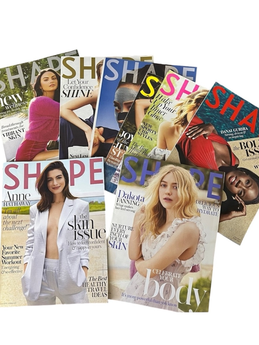 SHAPE Magazine Lot of 8 November 2018 to July 2019 Discontinued Print Deadstock